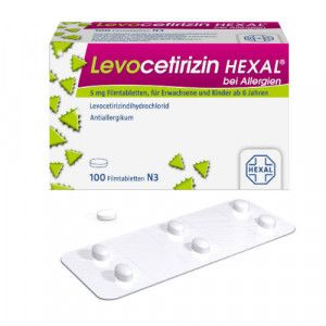 LEVOCETIRIZIN HEXAL bei Allergien 5 mg Filmtabl.