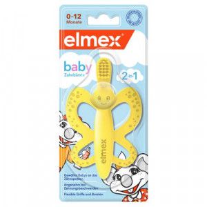 ELMEX Baby Zahnbürste und Beißring